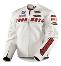 Icon Automag White Hero Leather Jacket